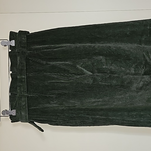 Revolve Majorelle Benedict Corduroy Pants Paperbag Belted Wide Leg Olive Small - Picture 7 of 17